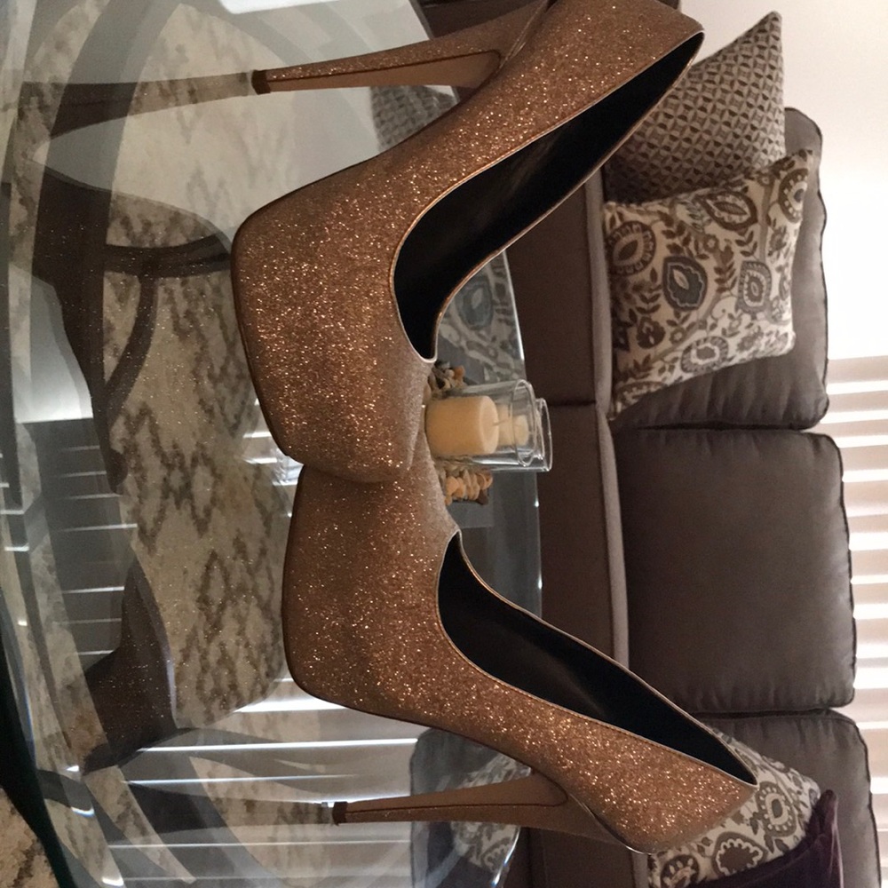 Aldo silver glittery stilettos high heels